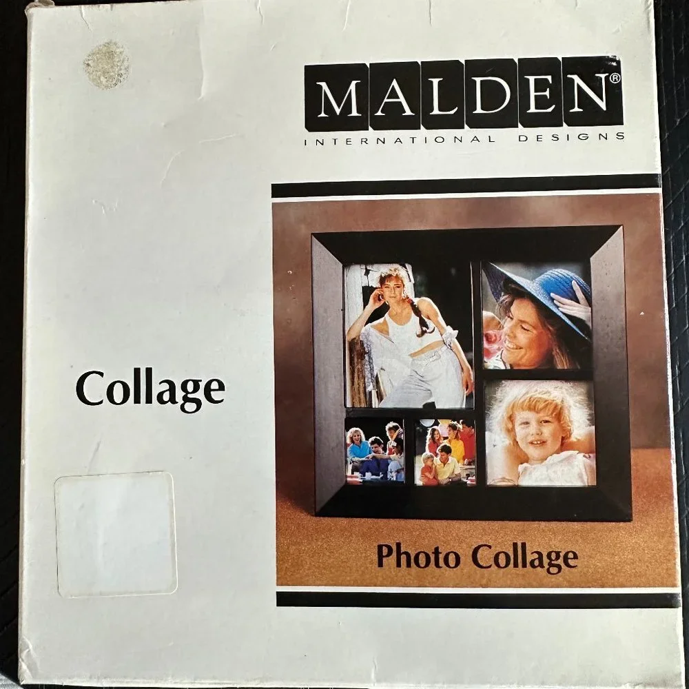 NWT Black Wood Collage Frame w/5 Openings